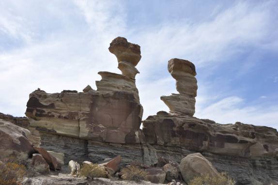 As costas da formação 'Submarino' no Parque Provincial Ischigualasto, na Argentina